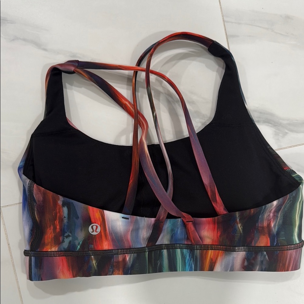 lululemon athletica Red and Black Sports Bra Intimates